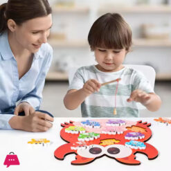 Wooden Fishing Games Baby Diy Figures Color Cognition Toys For Kids Boys Girls