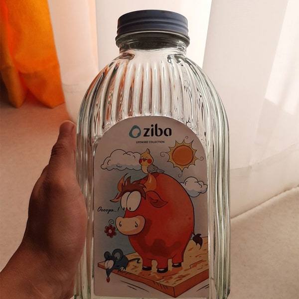 Ziba Sazan Shano Bottle Milk 1 Ltr