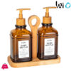 Ziba Sazan Vanish Wooden Liquid Holder Set