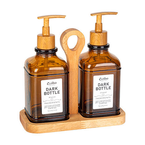 Ziba Sazan Vanish Wooden Liquid Holder Set