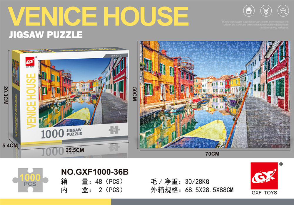 1000 Pieces Jigsaw Puzzle – Venice House 4 1000 Pieces Jigsaw Puzzle – Venice House