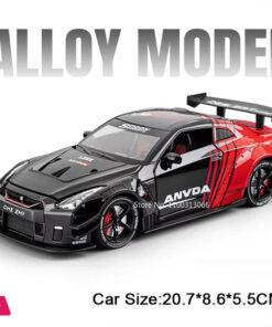 1:24 Nissan Gtr Sport Simulation Alloy Model Sound Light With Smoke - Image 3