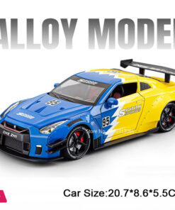 1:24 Nissan Gtr Sport Simulation Alloy Model Sound Light With Smoke - Image 4