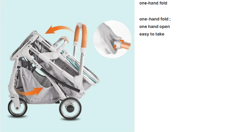 2 In 1 Multi-Functional Stroller Pram Baby Stroller Luxury Baby Stroller