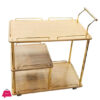 3 Layer Tea Serving  Trolley Light Brown  909-E02