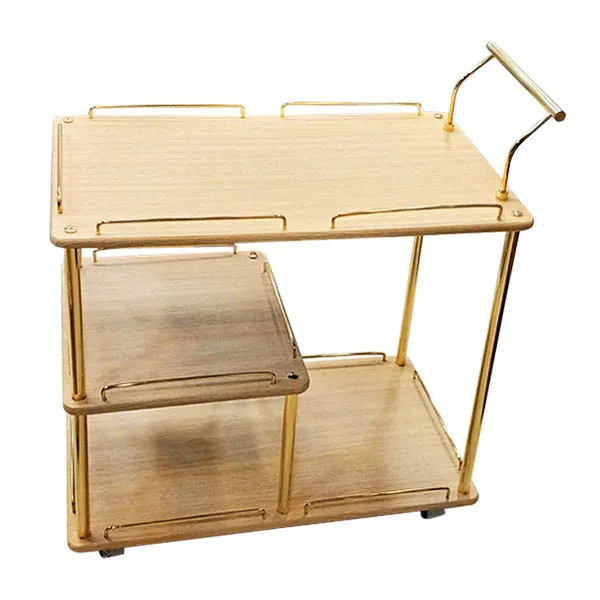 3 Layer Tea Serving Trolley Light Brown 909-E02