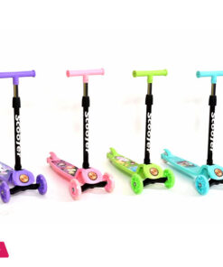3 Wheel Kick Scooter for Kids Boys and Girls with Adjustable Height and PU Flashing Wheels