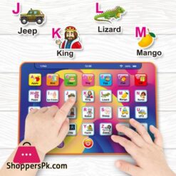 Childrens Learning Tablet 7-Inch Kids Smart Pad Ergonomic Alphabet Learning Preschool Learning Activities Touch &Amp; Learn Tablet