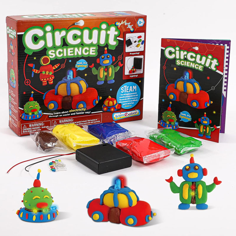 Electric Circuit For Kids 8-12 – Beginner Circuit Science Kit W/Conductive &Amp; Insulating Dough
