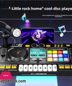 Multifunctional Simulation DJ Player Controller Electronic DJ Mixer Organ Musical Instruments with Microphones