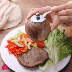 Wooden Salt And Pepper Grinder Hand Cranked Mini Grinder Multi-purpose Pepper Mills