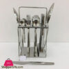Alpenburg 26Pcs Cuttlery Set Silver Block Design With Stand Qq154