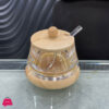 Bamboo Acrylic Sugar Pot With Spoon