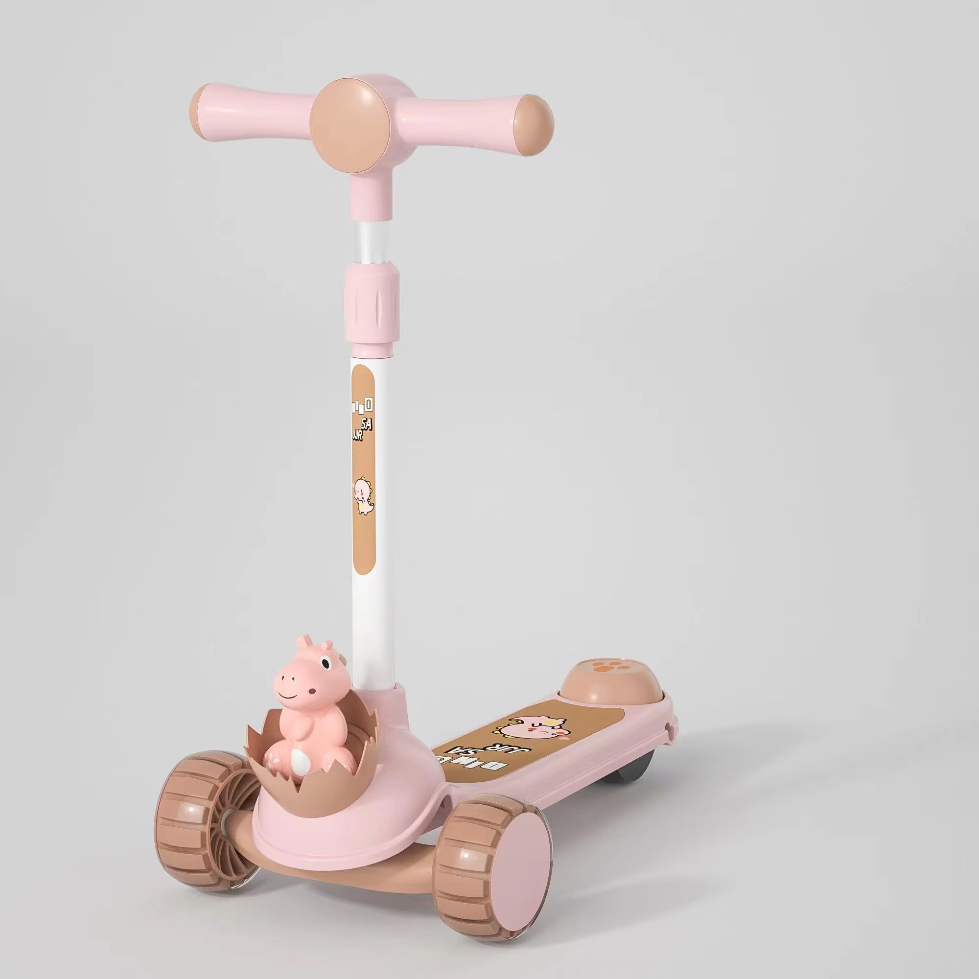 Dino 3 Wheel Lightweight Adjustable Kids Scooter Foldable Kids Scooty 12 Dino 3 Wheel Lightweight Adjustable Kids Scooter Foldable Kids Scooty