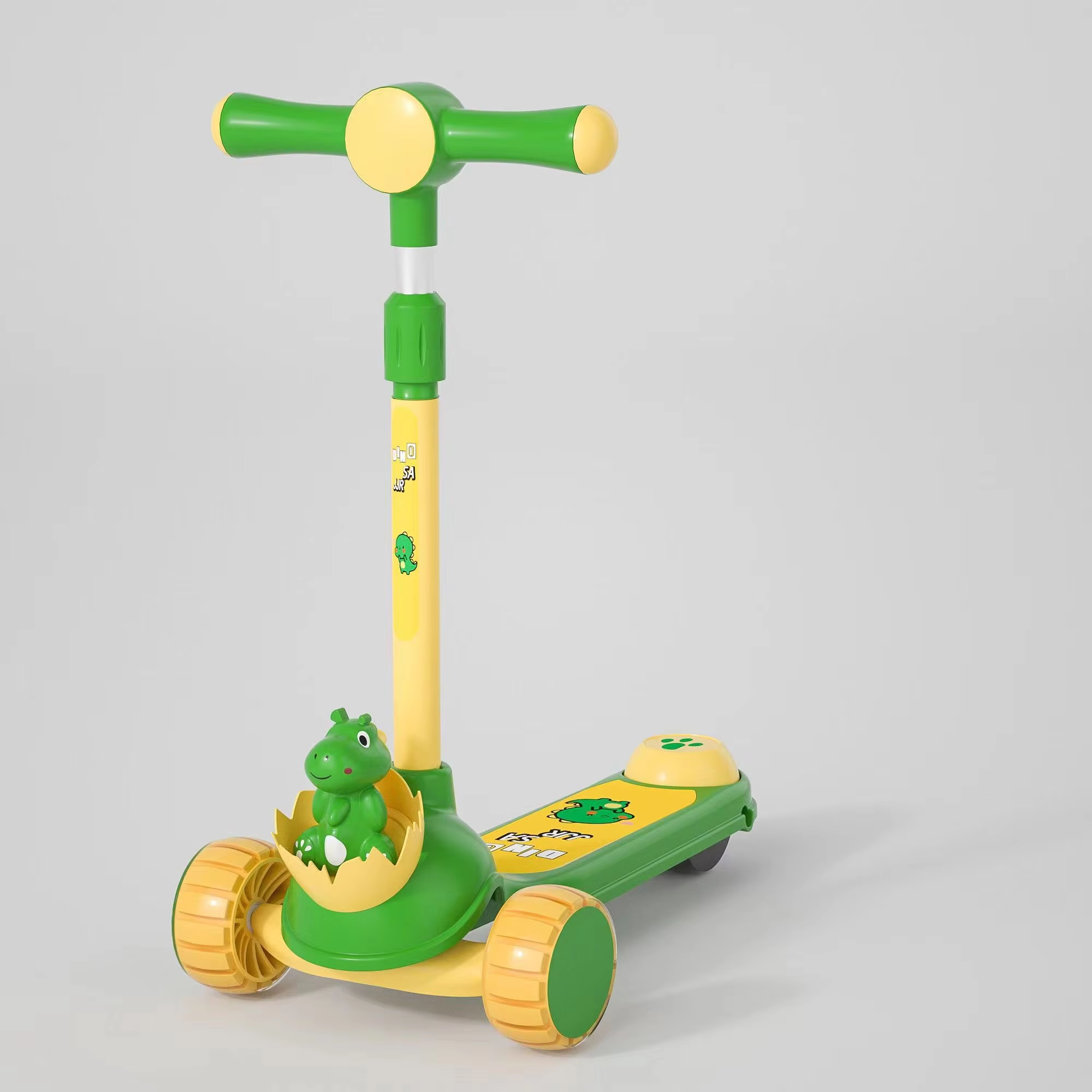 Dino 3 Wheel Lightweight Adjustable Kids Scooter Foldable Kids Scooty 10 Dino 3 Wheel Lightweight Adjustable Kids Scooter Foldable Kids Scooty