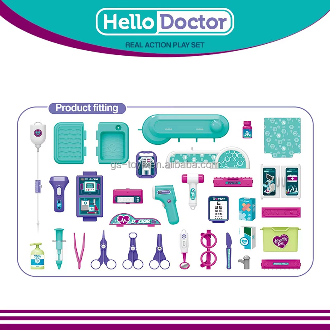 Pretend Play Toy Kids Role Playing Toys / Tools Set / Clean Trolley / Beauty Set / Doctor Set