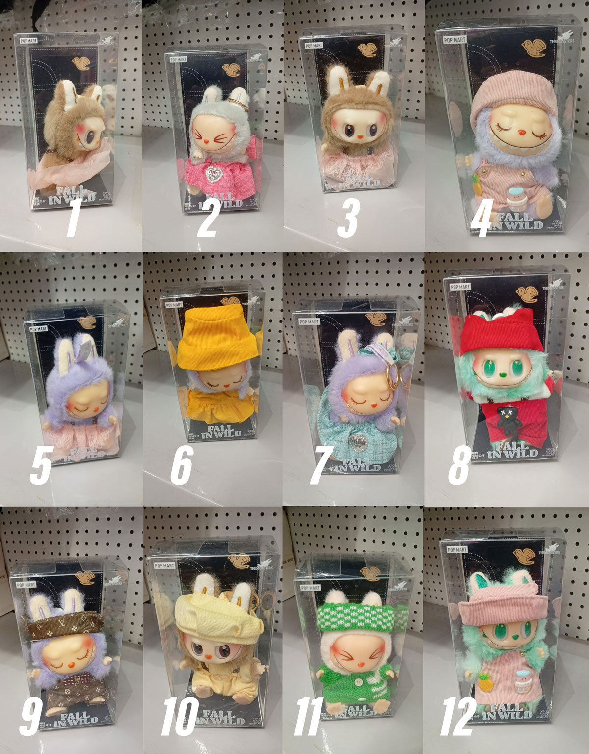 Fall In Wild Labubu Clothes Sweater Cap For Korea Kpop