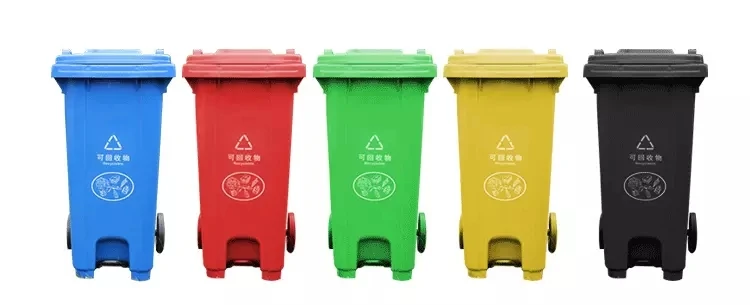 Heavy Duty Trash Can With Lid Wheels Large And Tall Trash Can 120 Liter &Amp; 240 Liter