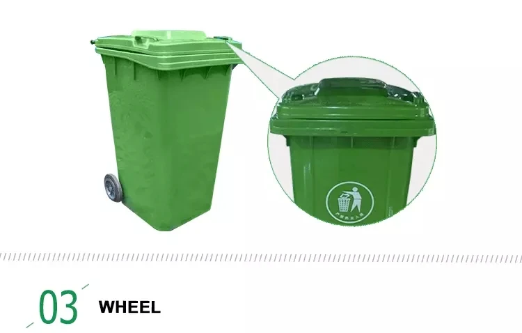 Heavy Duty Trash Can With Lid Wheels Large And Tall Trash Can 120 Liter &Amp; 240 Liter