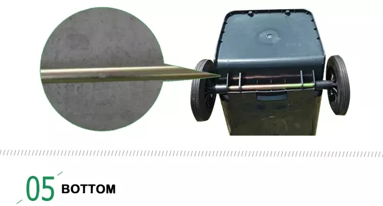 Heavy Duty Trash Can With Lid Wheels Large And Tall Trash Can 120 Liter &Amp; 240 Liter