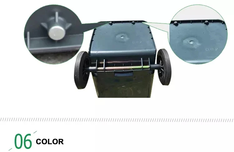 Heavy Duty Trash Can With Lid Wheels Large And Tall Trash Can 120 Liter &Amp; 240 Liter