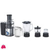National Juicer Blender 4 In 1 Steel Black Body 1.5L Glass Jar 800W