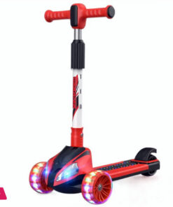 Kids Scooter LED Foldable Adjustable Height Kids Kick Scooter with 3 Flashing Wheels