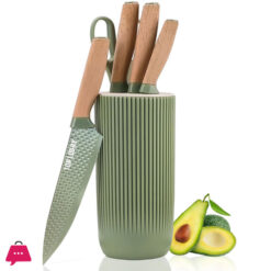 Kitchen Knife Set 6 Piece Sharp Knife Set for Kitchen Non-Stick and Non-Slip Chef Knife Set