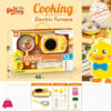 Electric Furnace Kitchen Set Real Cooking Play Toy for Kids