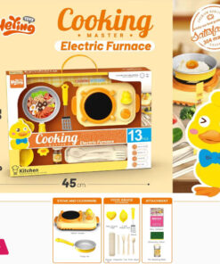 Electric Furnace Kitchen Set Real Cooking Play Toy for Kids