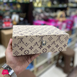 Lv Printed Rexine Jewellery Box