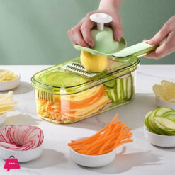 Multifunctional Vegetable Cutter Vegetable Spiralizer with Container 1.5L  Food Preparation Tool