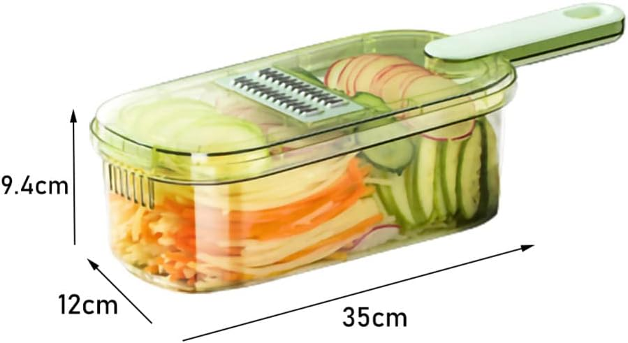Multifunctional Vegetable Cutter Vegetable Spiralizer With Container 1.5L Food Preparation Tool