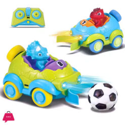 Remote Control RC Mini Dino Cartoon Football Car Toys for Kids