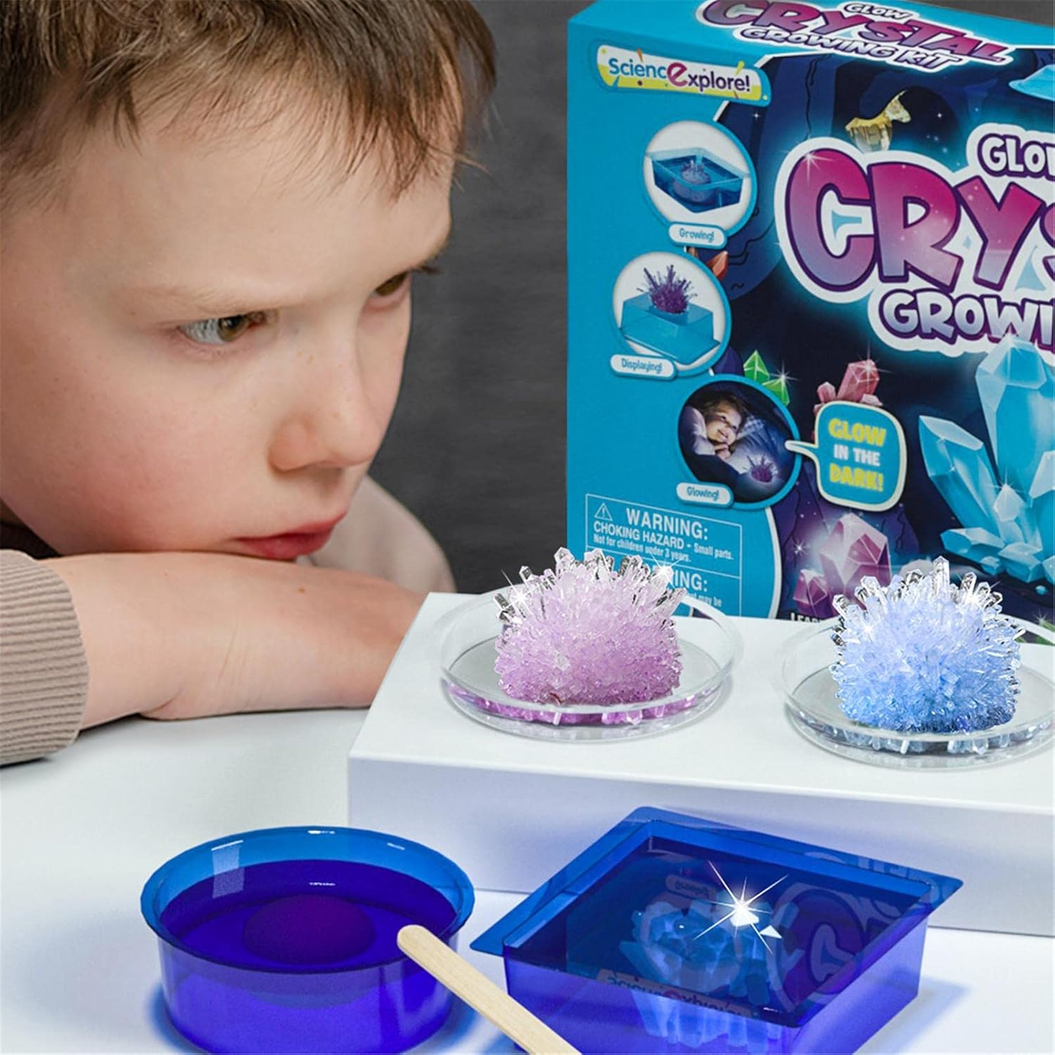 Science Explorers Glow Crstal Growing Kit