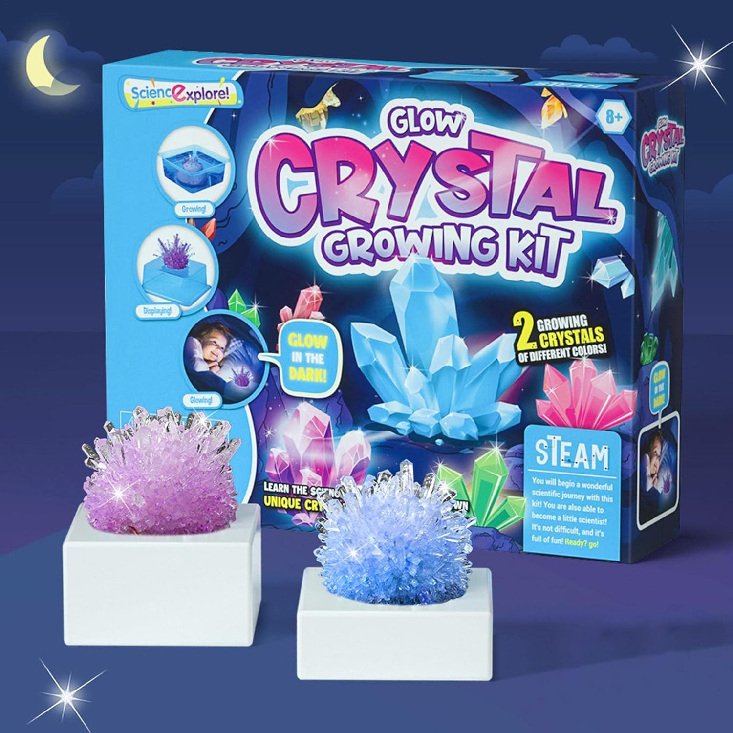 Science Explorers Glow Crstal Growing Kit