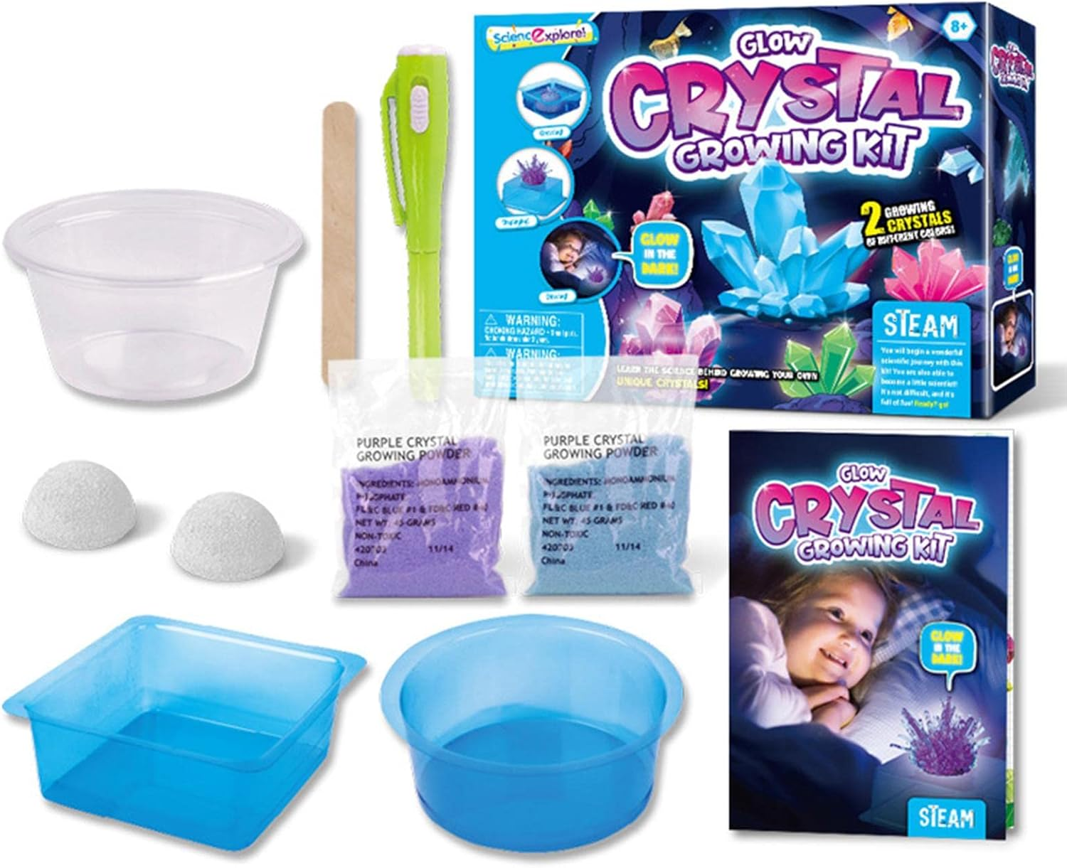 Science Explorers Glow Crstal Growing Kit