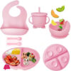 Silicone Baby Feeding Set - 6-Pcs