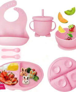 Silicone Baby Feeding Set - 6-Pcs