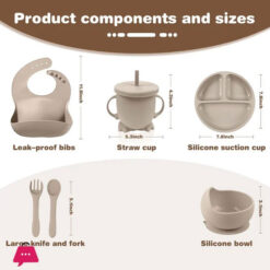 Silicone Baby Feeding Set - 6-Pcs