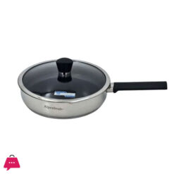Stainless Steel Fry Pan With Glass-Lid HP58 24 CM