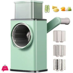 Stainless Steel Panel Manual Multifunction Vegetable Slicer Cutter  3 in 1 Round