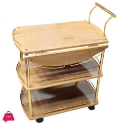 TFly Hook Tea Trolley Light Brown 885-E02