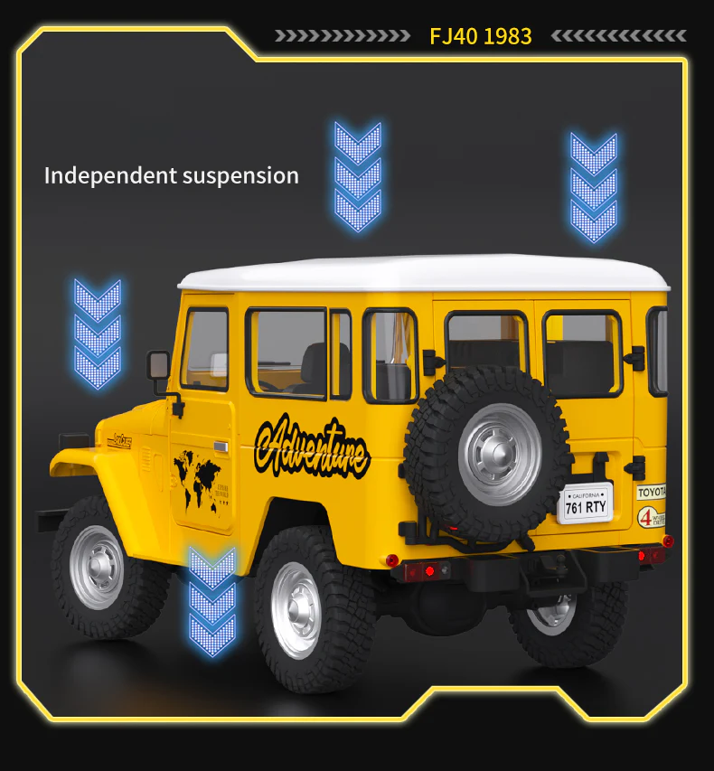 Toyota Land Cruiser Fj40 - 4 X 4 1:16 Scale Off-Road Legend Remote Control Car