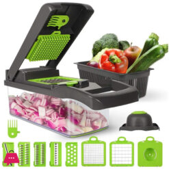 Vegetable Slicer With Food Container Multifunctional Fruit Slicer Handle Food Grater