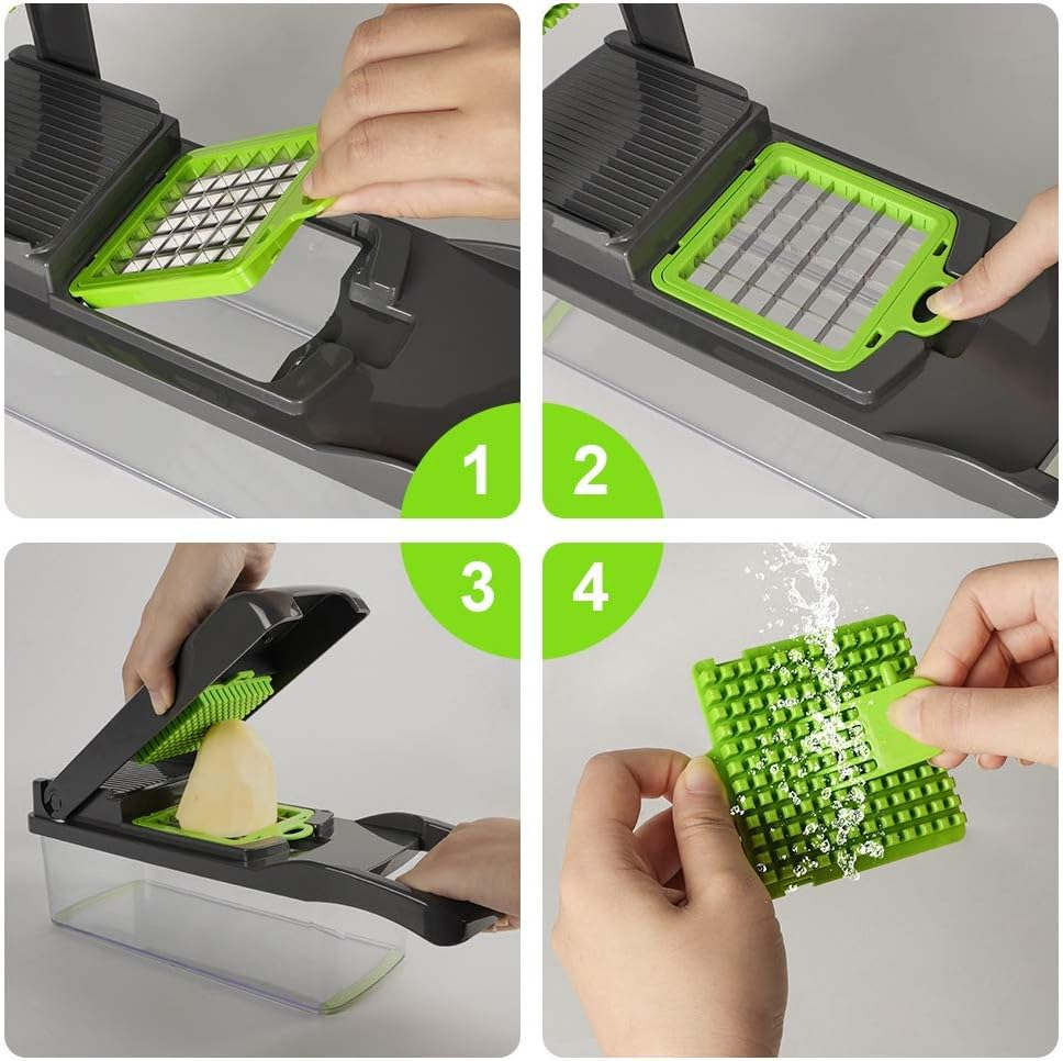 Vegetable Slicer With Food Container Multifunctional Fruit Slicer Handle Food Grater