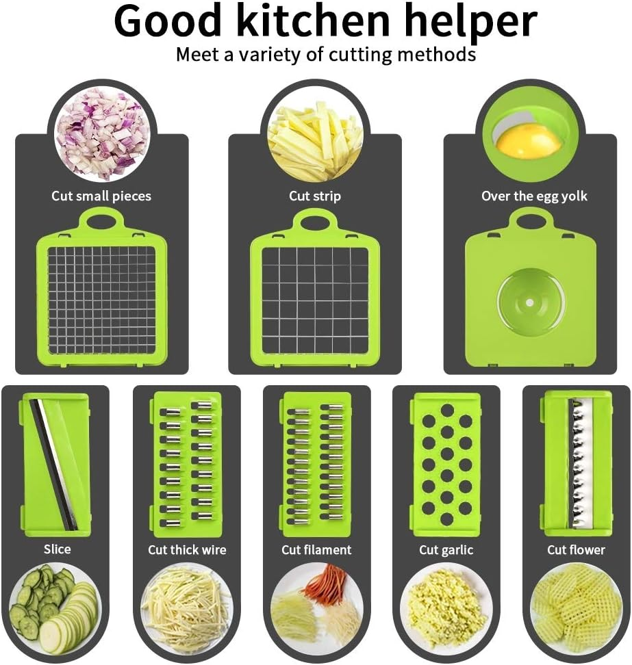 Vegetable Slicer With Food Container Multifunctional Fruit Slicer Handle Food Grater