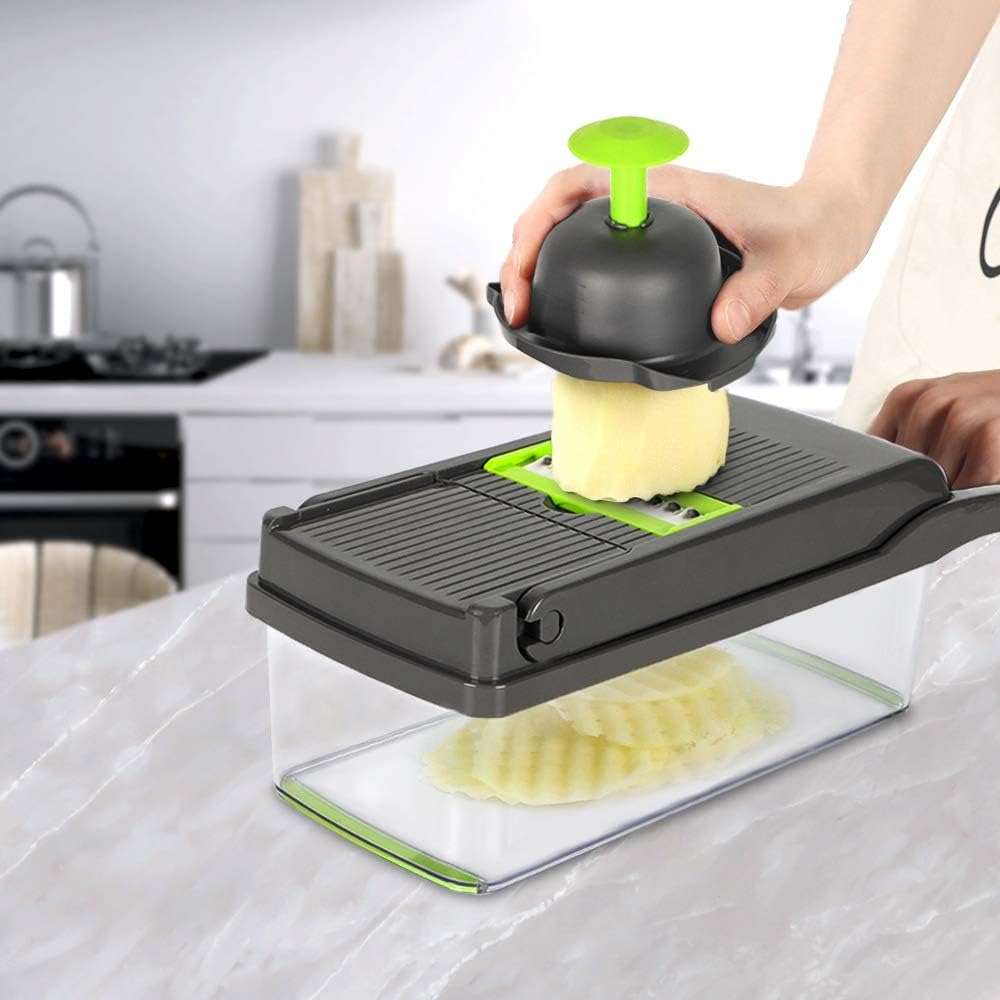 Vegetable Slicer With Food Container Multifunctional Fruit Slicer Handle Food Grater