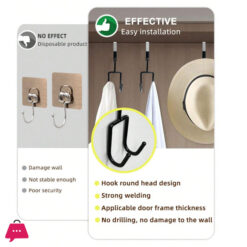 1Pc Over The Door Hooks Soft Rubber Heavy Duty Hooks