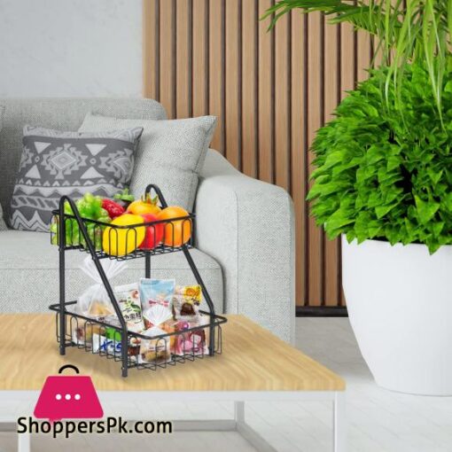 2-Tier Countertop Fruit Basket Kitchen Organizer in Pakistan
